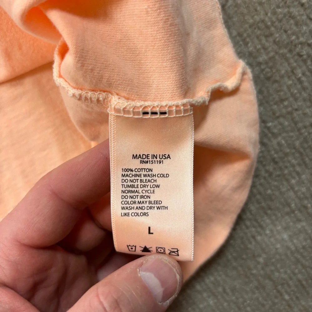 Authentic Kanye West YZY Peach Calabasas Long Sleeve Shirt Men's Size Large - Picture 3 of 7